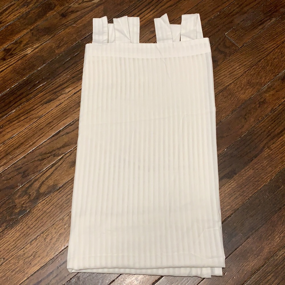 White striped curtains. 42x76
